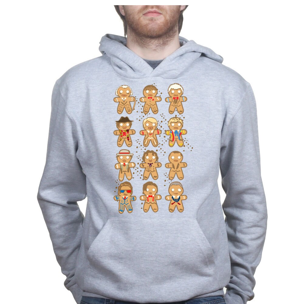 Mens The Doctor Cookies Ginger Bread Man Christmas Funny Ugly Sweater Xmas Hoodie Hoody