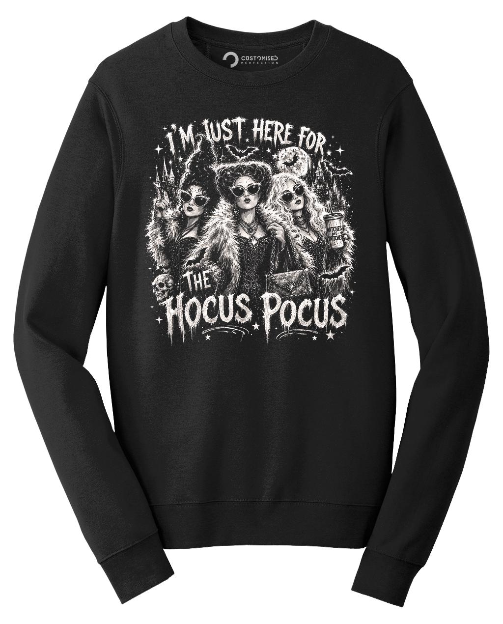 Gothic Glam Witches Shirt, Black White Witch Trio T-Shirt, Sunglasses Witches Hoodie, Spooky Castle Silhouette Sweatshirt