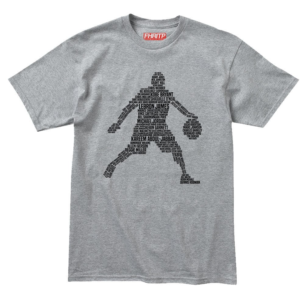Mens Basketball Player Legends Tribute T shirt Tee Top T-shirt