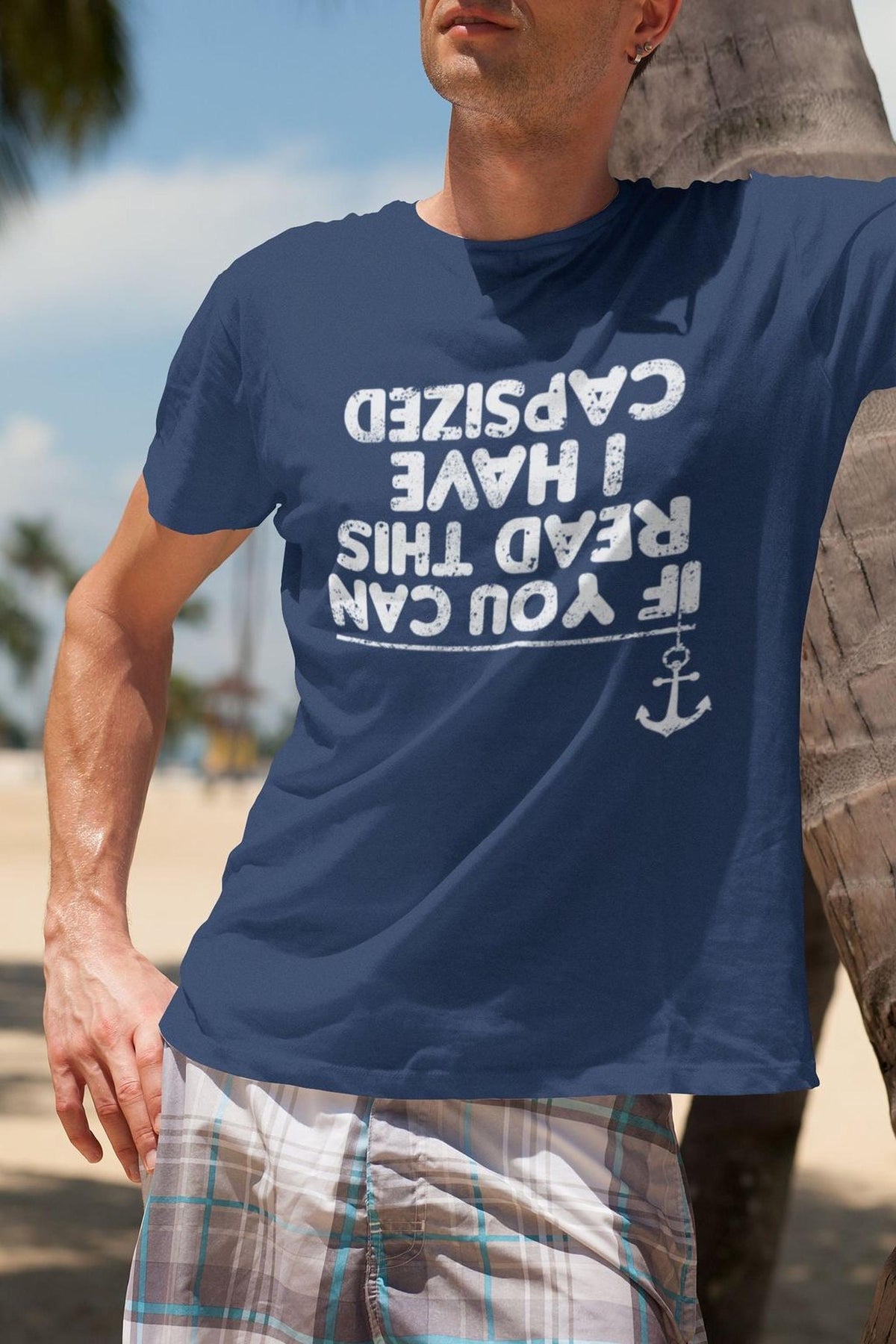 Funny Sailing Fishing Boat T-shirt, Comfort Colors® Tee, If You Can Read This I Have Capsized