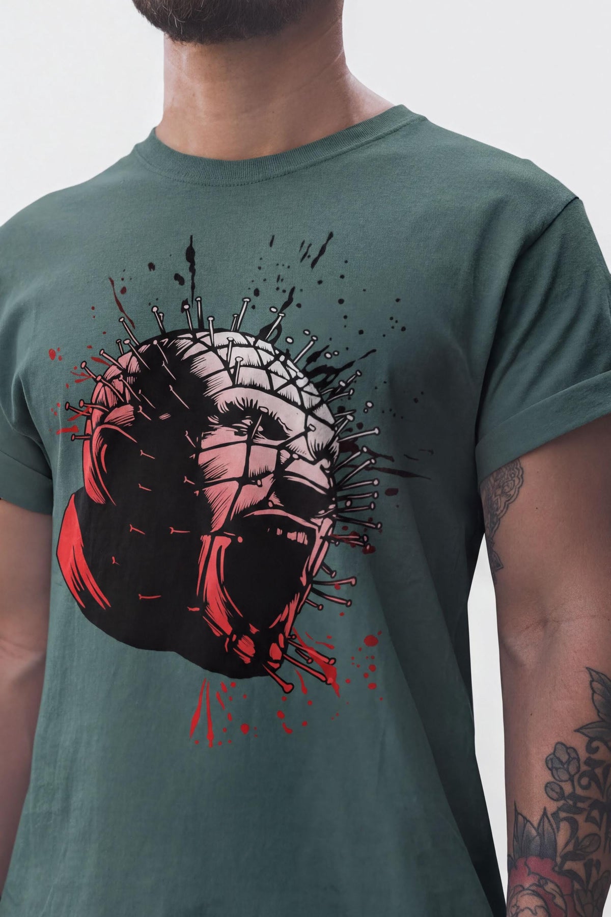 Comfort Colors® Pin Faced Horror Priest Graphic Tee, Gothic Halloween Shirt, Supernatural Apparel Gift