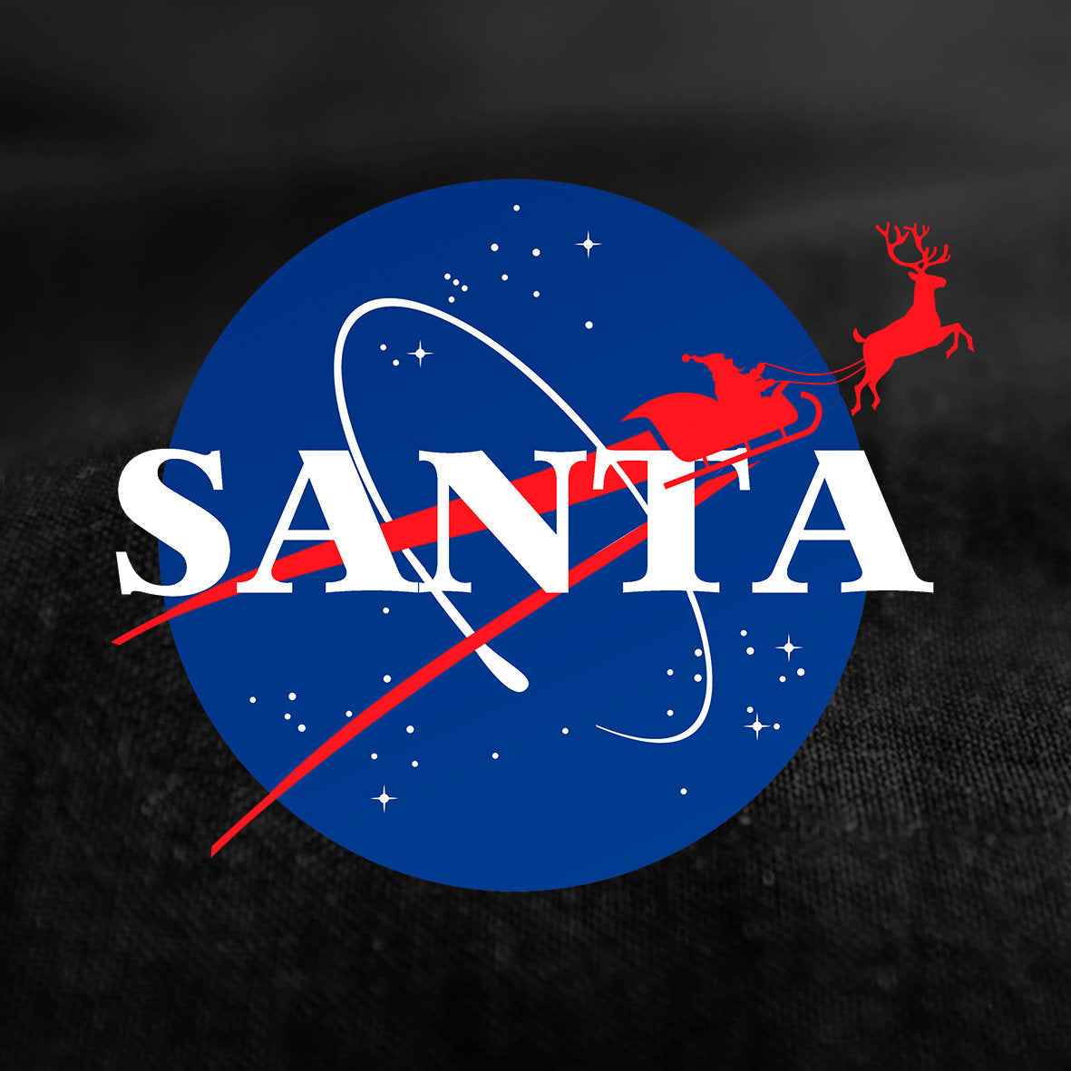 Funny Santa Space Shirt, Retro Christmas Family Tee