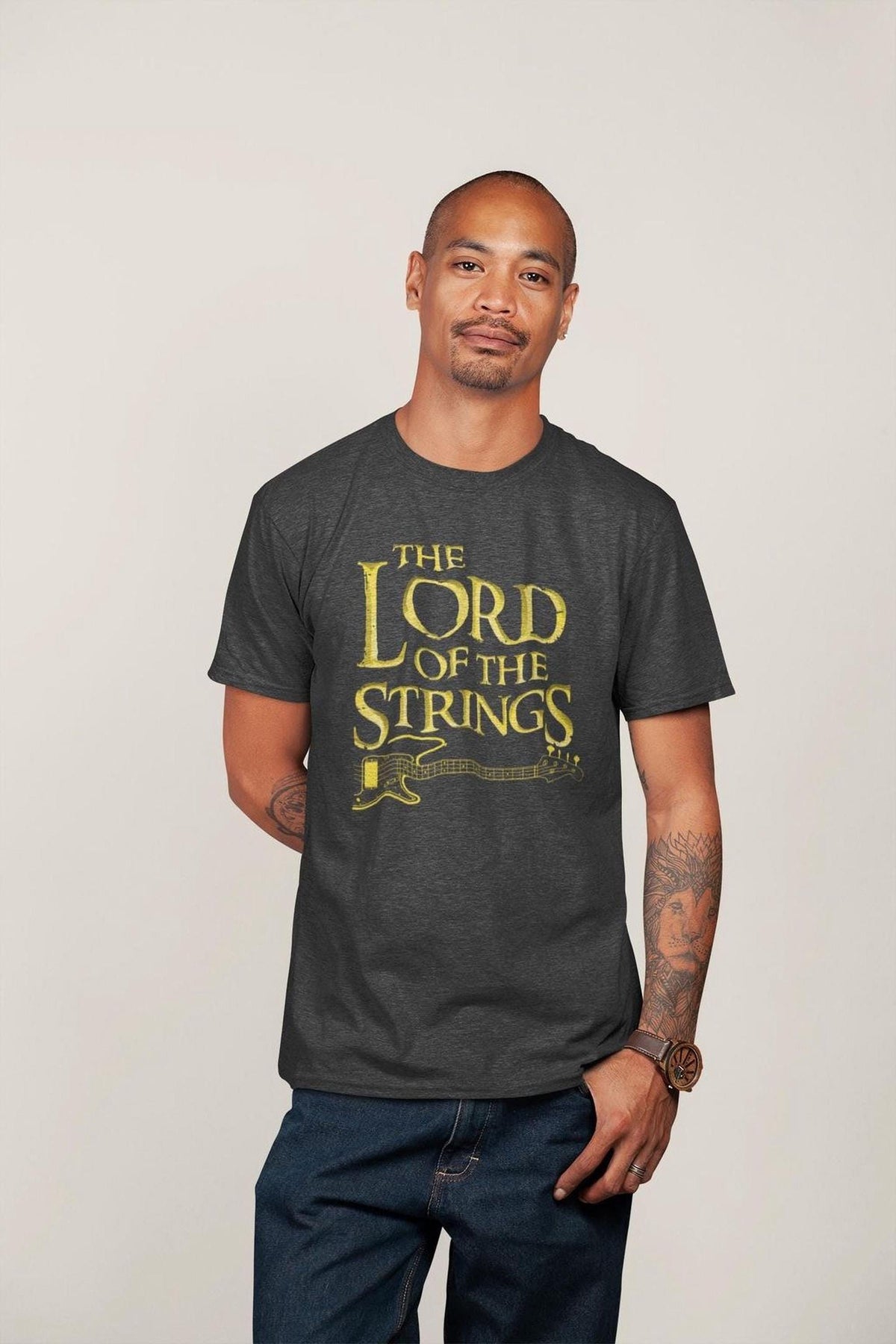 Comfort Colors® Bass Player T shirt, Lord Of the Strings Bass Guitar Tee, Bassist Gift