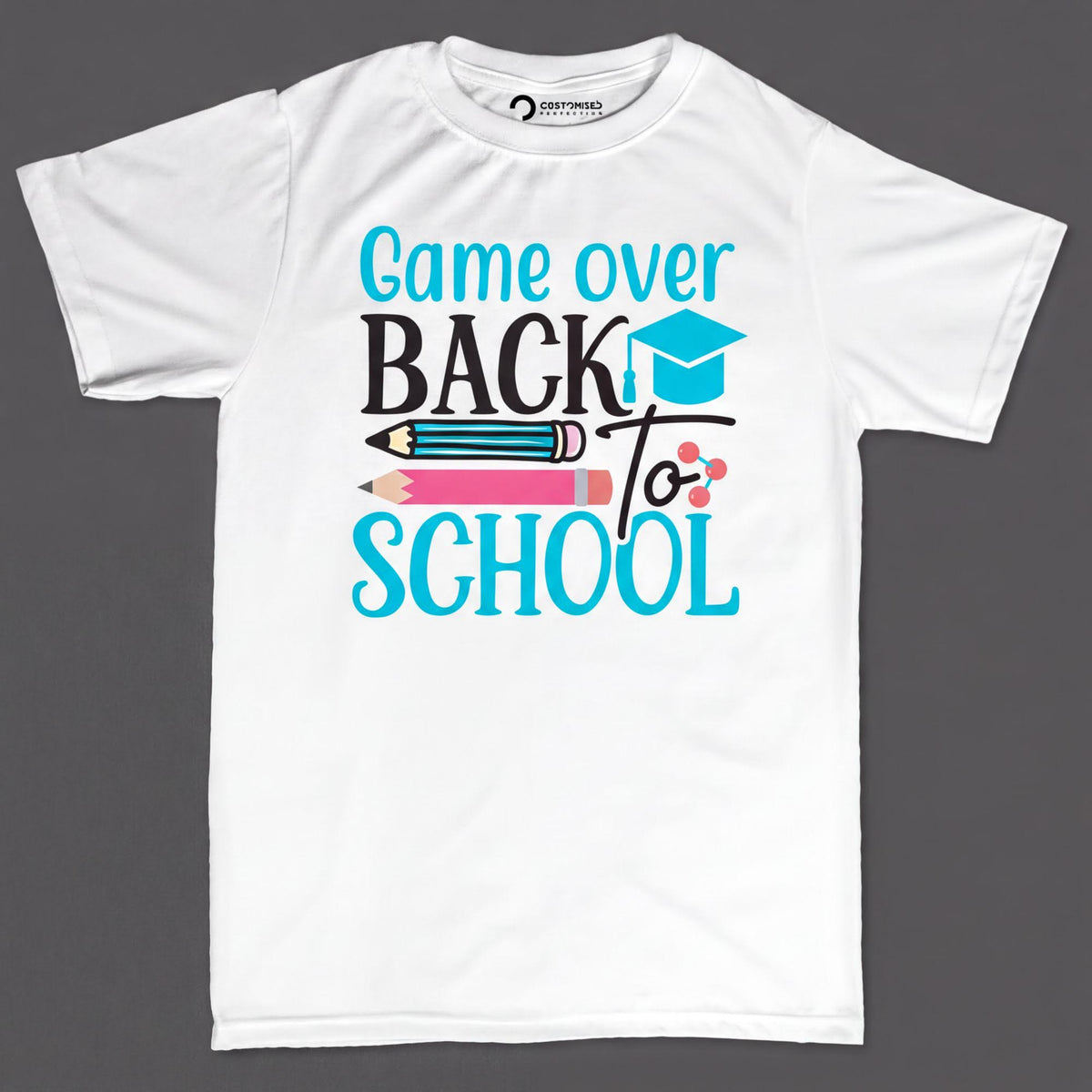Back to School Game Over TShirt, Gamer Teacher Student First Day Graphic Tee Gift