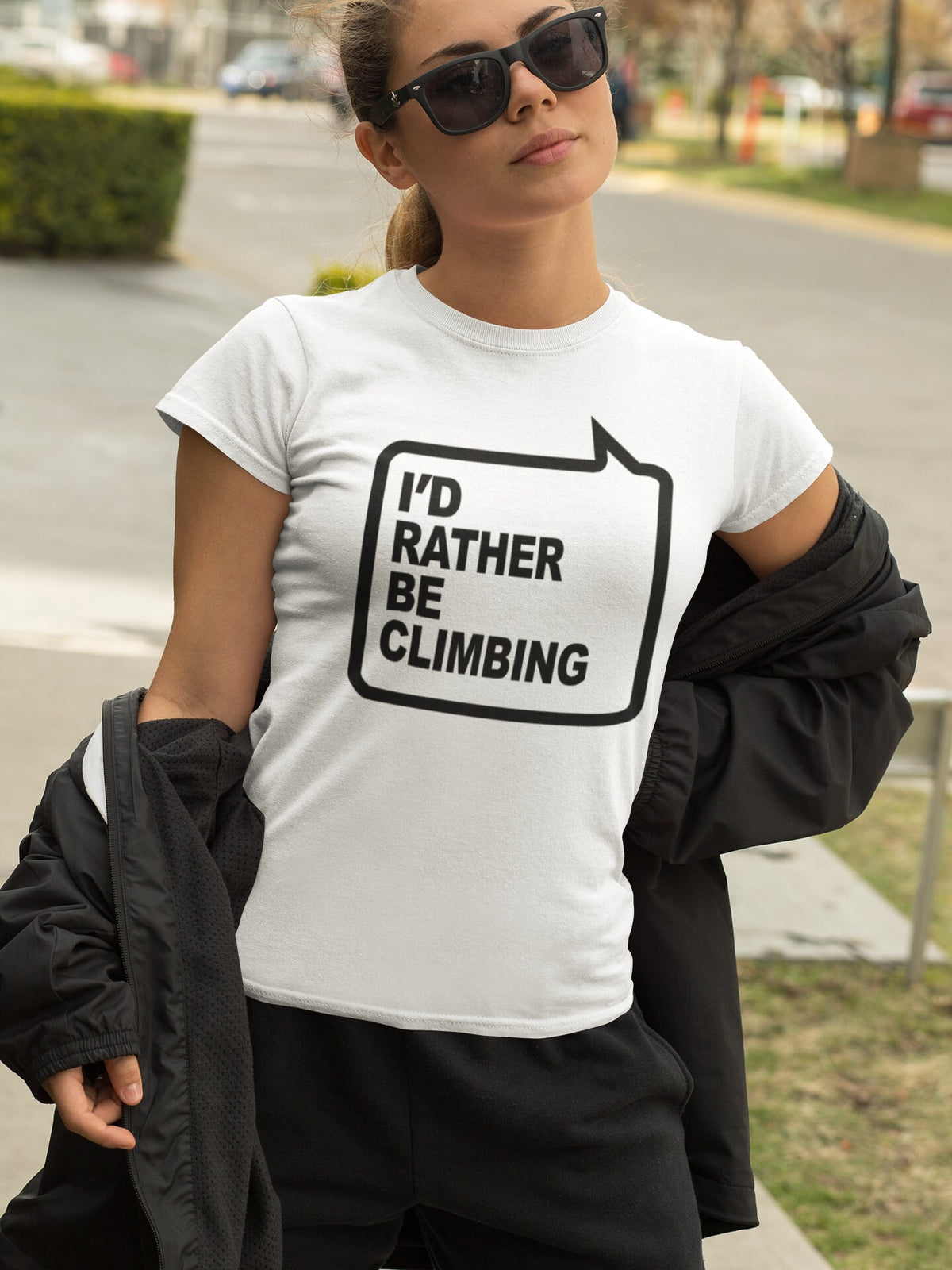 I'd Rather Be Climbing Ladies T-shirt, Adventure Gift