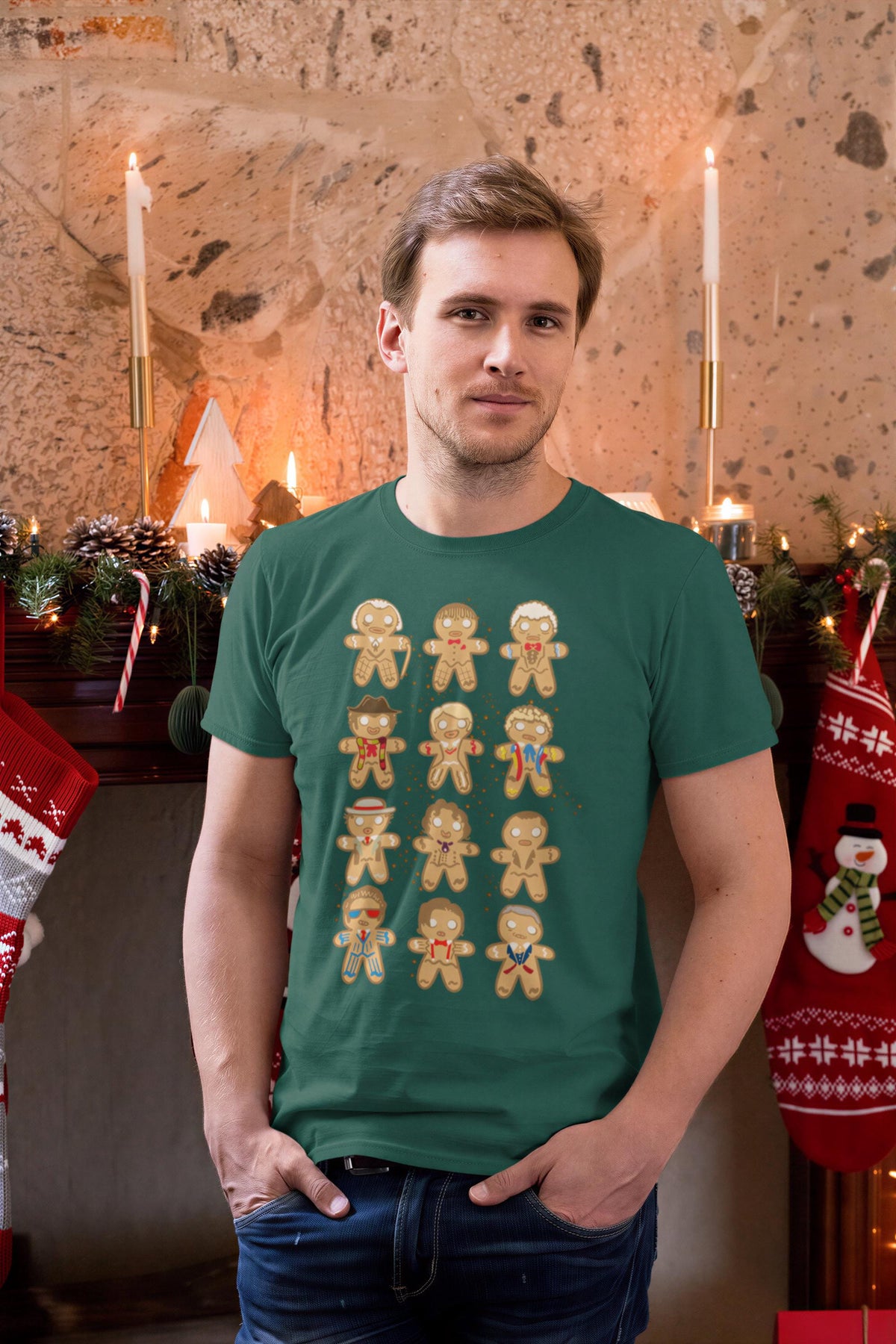 Comfort Colors® Gingerbread People Shirt, Cute Holiday Character Tee, Festive Christmas Outfit, Funny Winter Gift, Cookie Lover Apparel