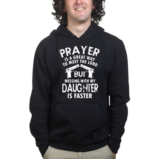 Mess With My Daughter Meet The Lord 1911 Gun Fathers Day Hoodie - R353