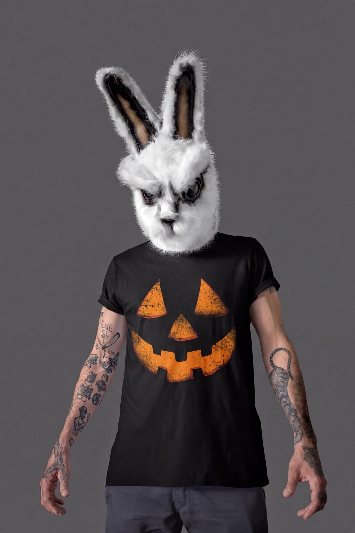 Comfort Colors® Smiling Pumpkin T-shirt, Scary Halloween Costume, Spooky Trick Or Treat Tee
