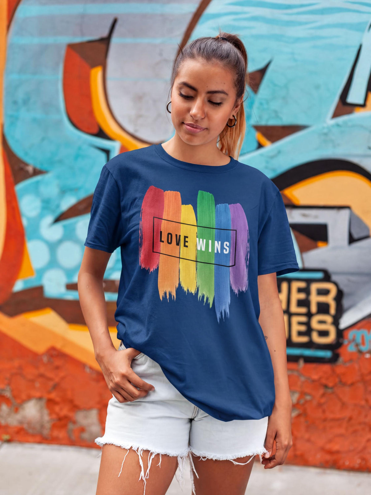 Comfort Colors® Love Wins LGBTQIA2+ Shirt, Rainbow Flag Pride Proud Tee, Gay Rights Top