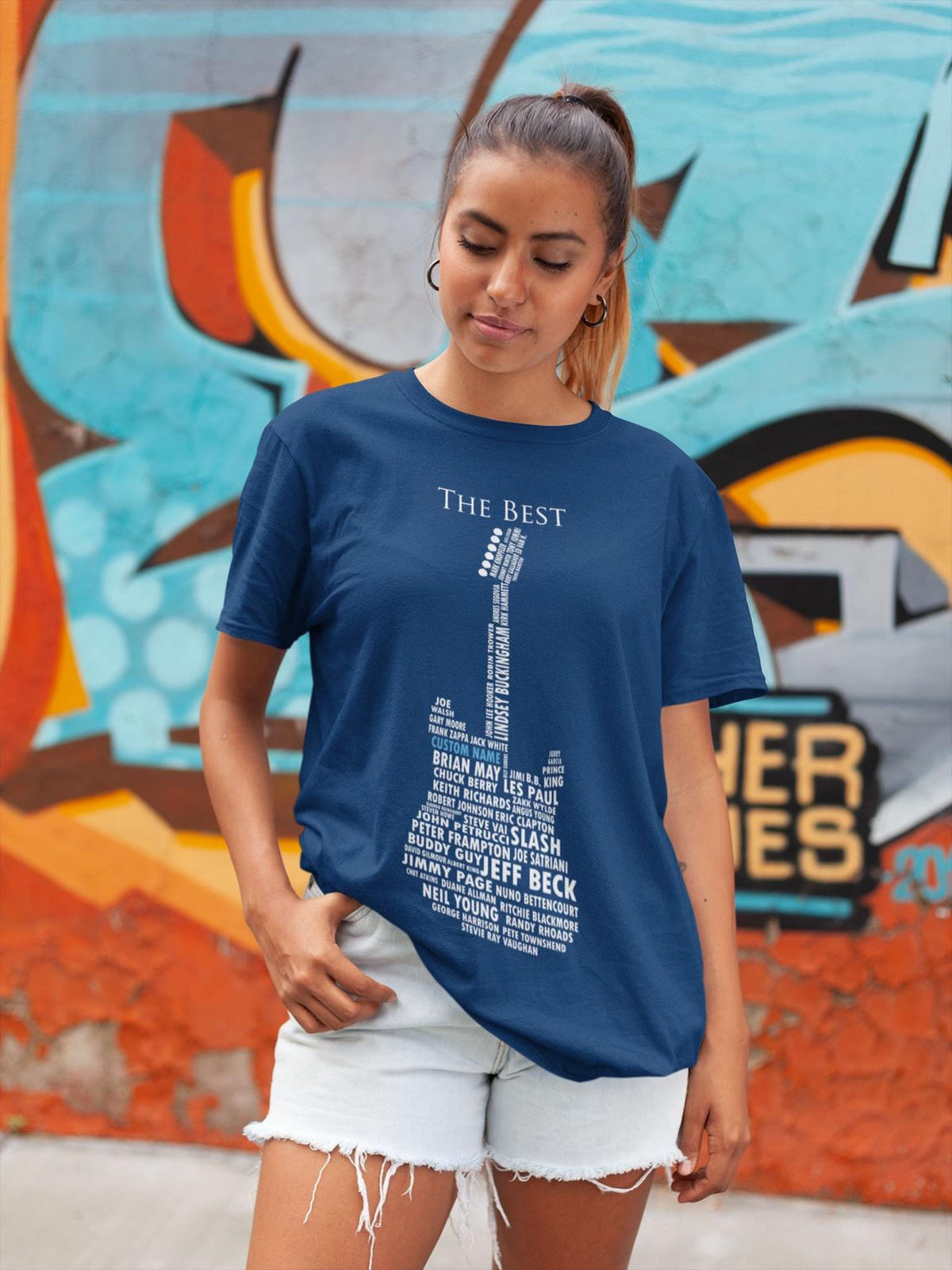 Custom Guitar Shirt for Men, Personalized Guitarist Tee, String Instrument Legends Top