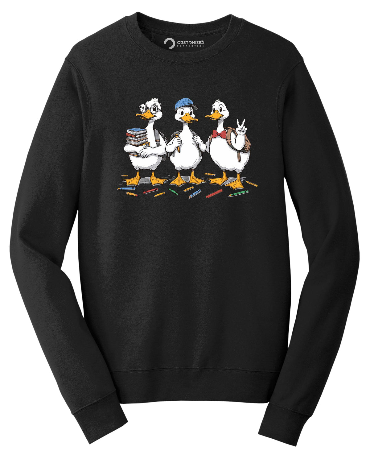 Funny Goose Back to School Shirt, Cute Duck Teacher Student First Day Graphic Tee, BTS Top