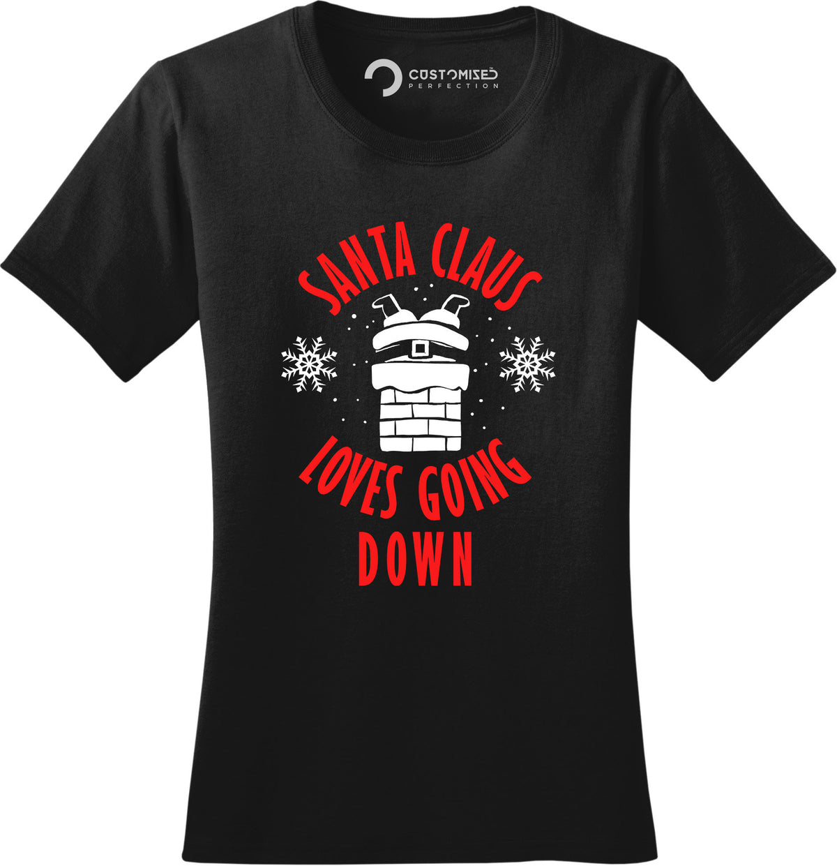 Funny Santa Loves Going Down Christmas Shirt, Rude Xmas Tee
