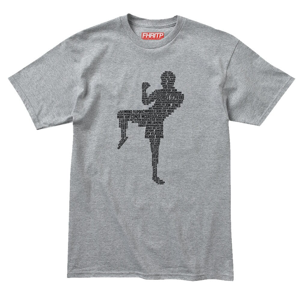 Mens MMA Fighting Fighter Legends Tribute T shirt Tee Top T-shirt