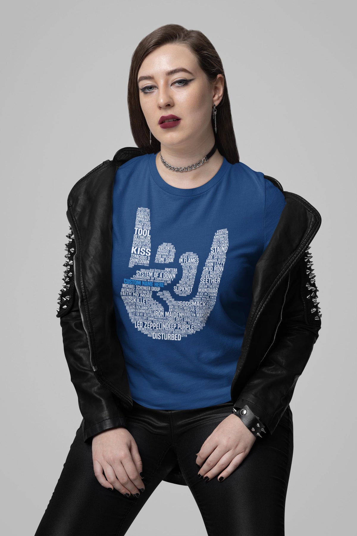 Metal Music Shirt, Heavy Metal Music Gift, Customized Metal Music T-shirt, Heavy Metal Legends TShirt, Gift for Metalheads, Devil Horns