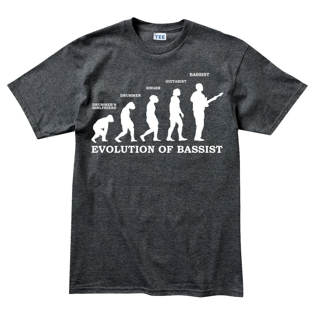Evolution of Bassist Shirt, Bass Guitar Funny Musician Tee Top