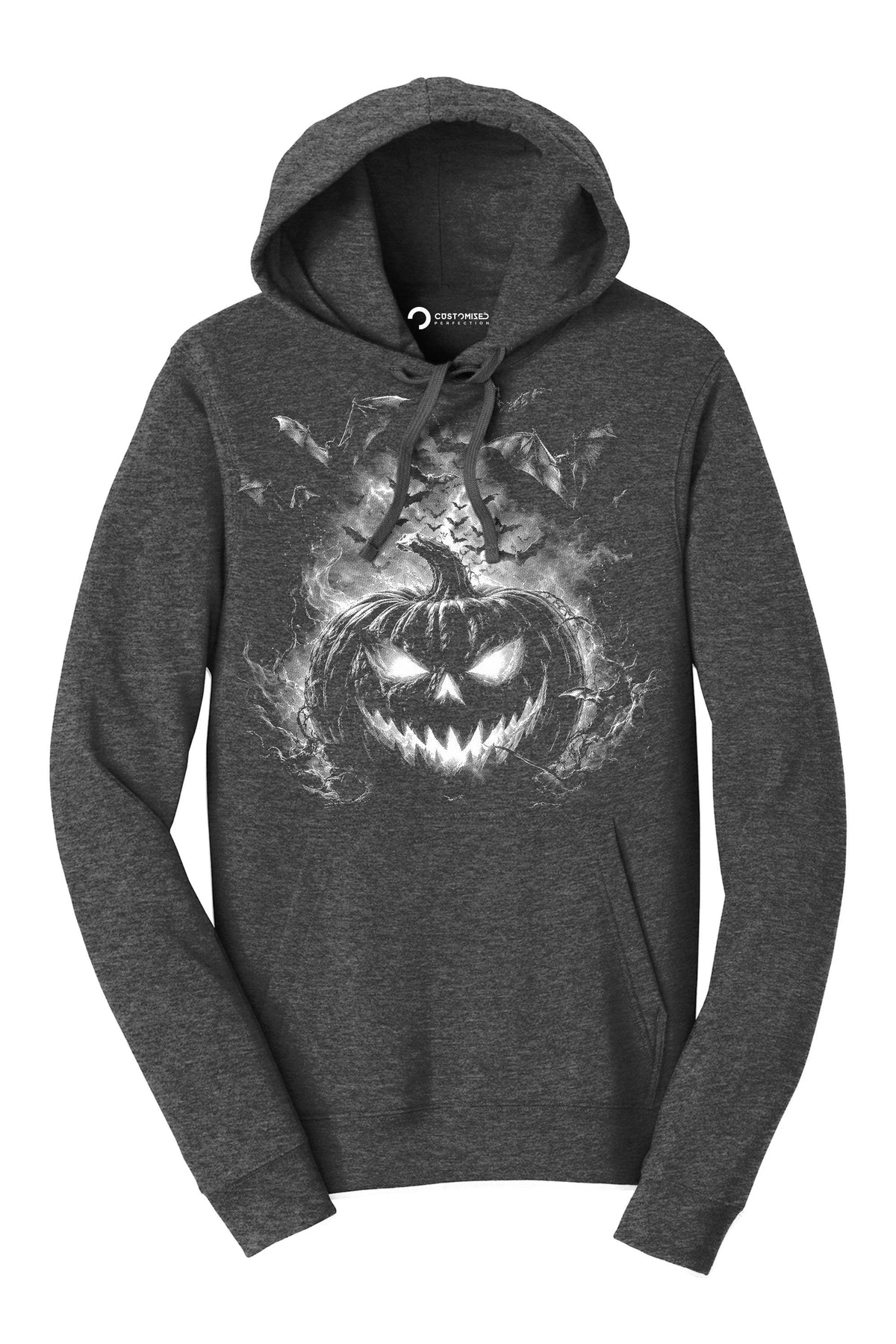 Glowing Jack O Lantern Shirt, Bat Swarm Halloween T-Shirt, Evil Pumpkin Face Hoodie, Dark Horror Halloween Sweatshirt, Spooky Tee Gift