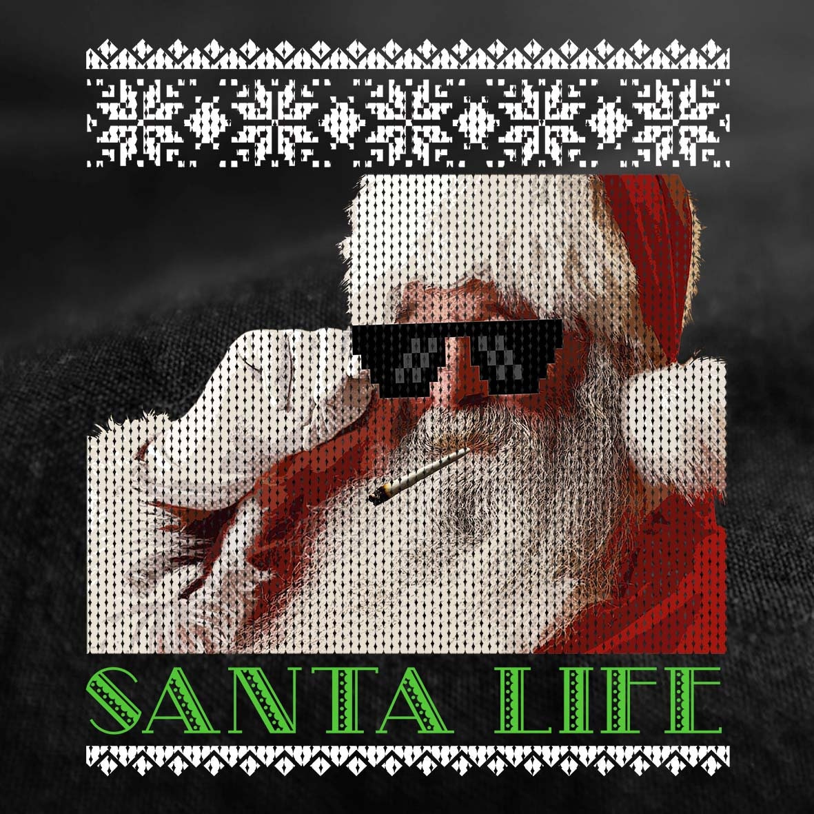 Funny Christmas Santa Shirt, Christmas Gift Shirt, Funny Santa Claus Shirt, Christmas Holiday Shirt, Santa Face Shirt, Santa Life Mens Shirt