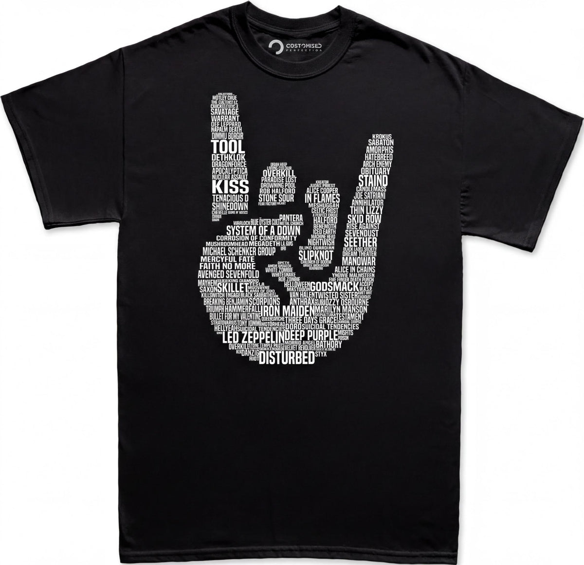 Heavy Metal Legends Shirt - Devil Horns Tribute Bands Design