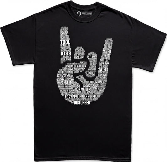 Heavy Metal Legends Shirt - Devil Horns Tribute Bands Design