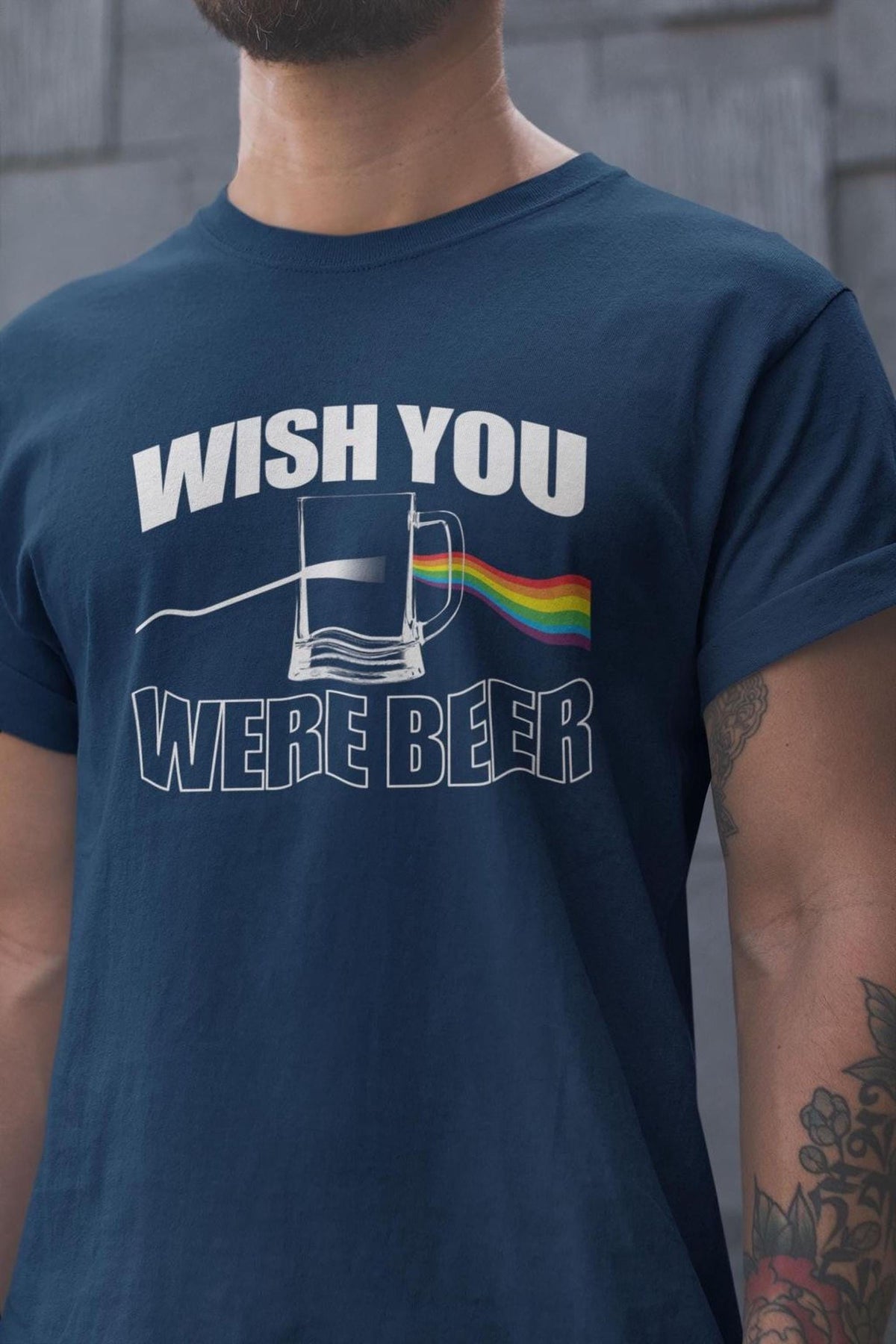 Funny Comfort Colors® Wish You Were Beer Here Shirt, Music Band Tee, Drinking Top