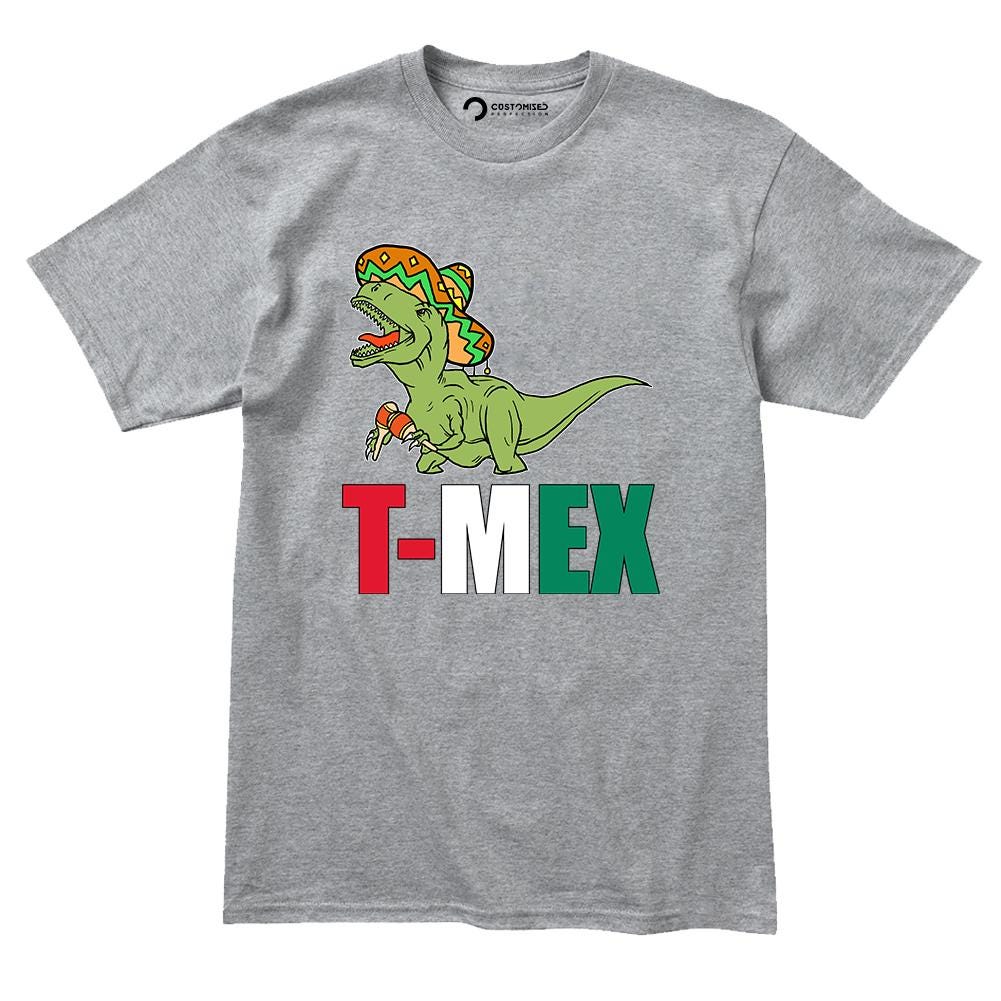 T-Rex Taco T-Shirt: Funny T-Mex Mexican Meme - Foodie Humor Tee