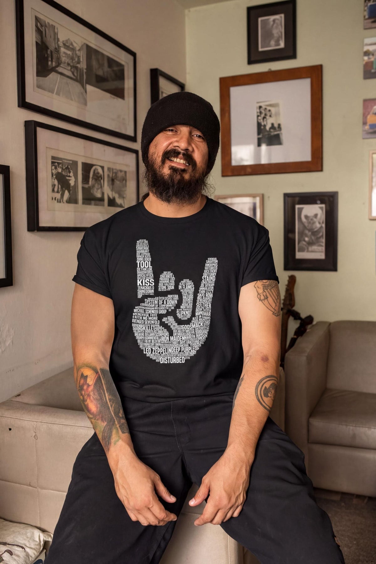 Heavy Metal Legends Shirt - Devil Horns Tribute Bands Design