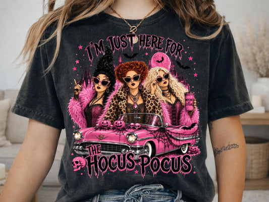 Comfort Colors® Hocus Pocus Witch Sisters Shirt, Halloween Graphic Tee, Spooky Season Vintage TShirt, Magical Gift Ideas