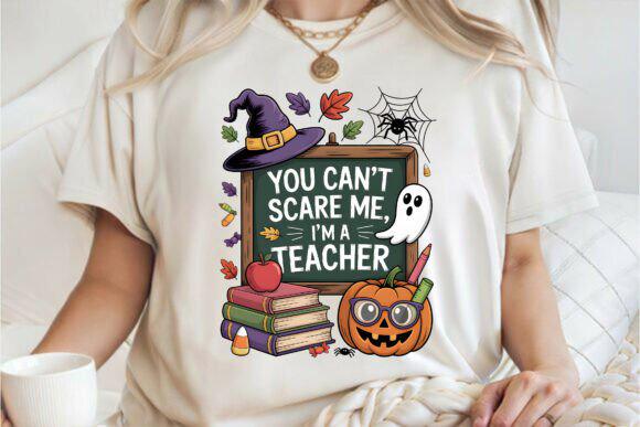 Comfort Colors® Halloween Teacher Shirt, You Can't Scare Me I'm a Teacher, Fall Teacher Tee
