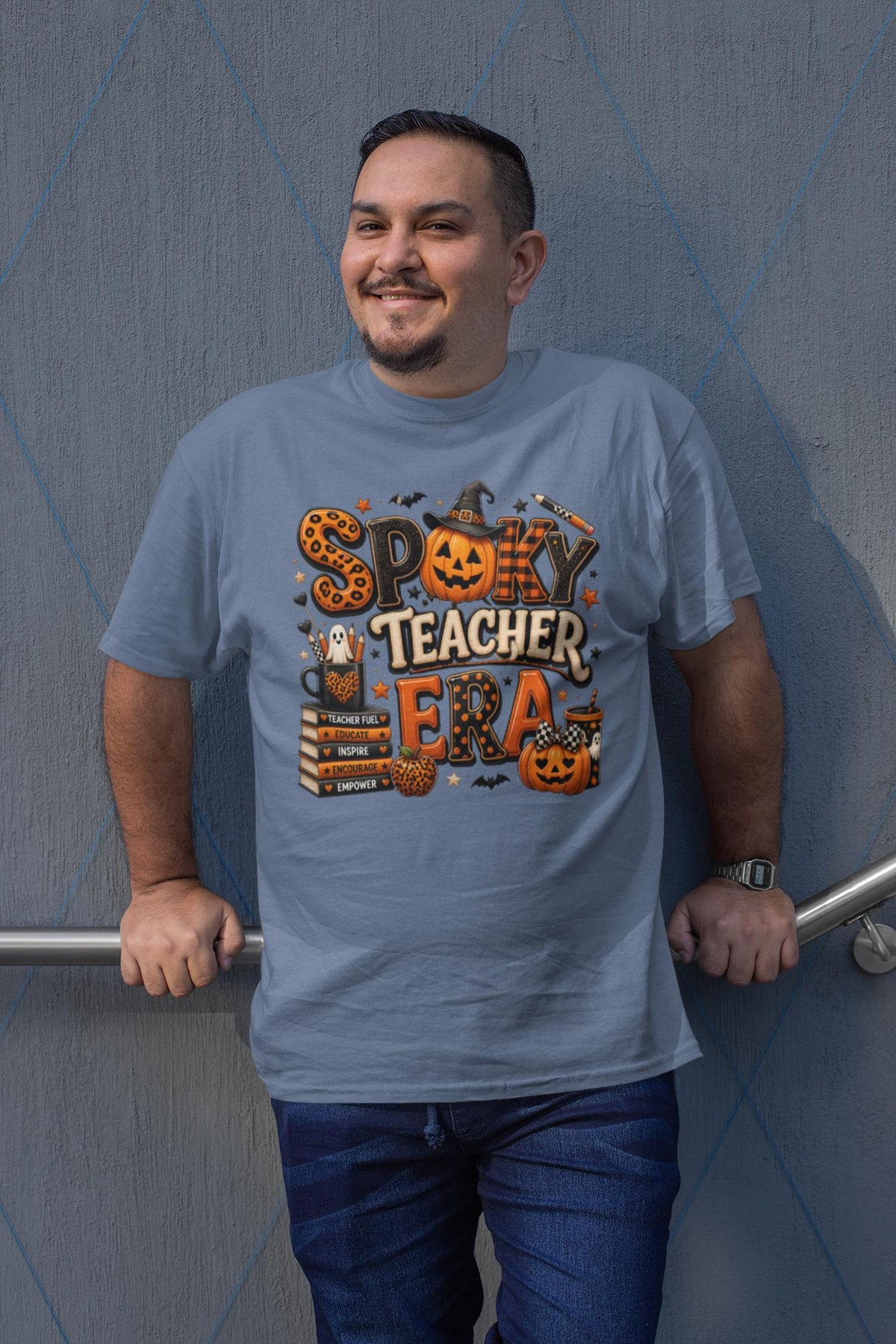 Spooky Teacher Era Shirt | Halloween Leopard Hoodie | Teacher Gift Idea