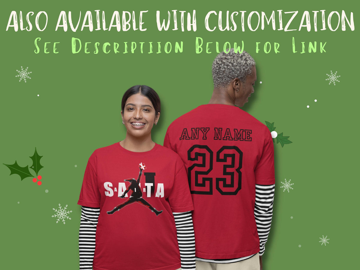 Black Santa T-Shirt, Basketball Air Santa Christmas Shirt, Black Santa Shirt, Black Santa Claus, Equality Shirt