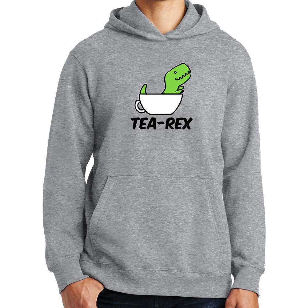Tea Rex T-Rex Funny Dinosaur Parody Hoodie