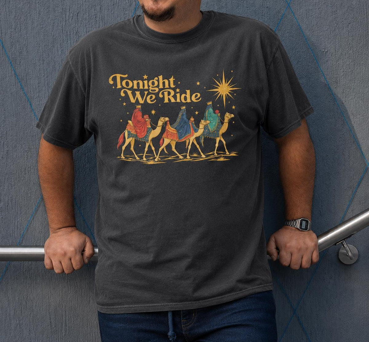 Tonight We Ride Wise Men Shirt, Three Kings Nativity T-Shirt, Christian Christmas Hoodie, Star of Bethlehem Sweatshirt, Faith Tee Gift