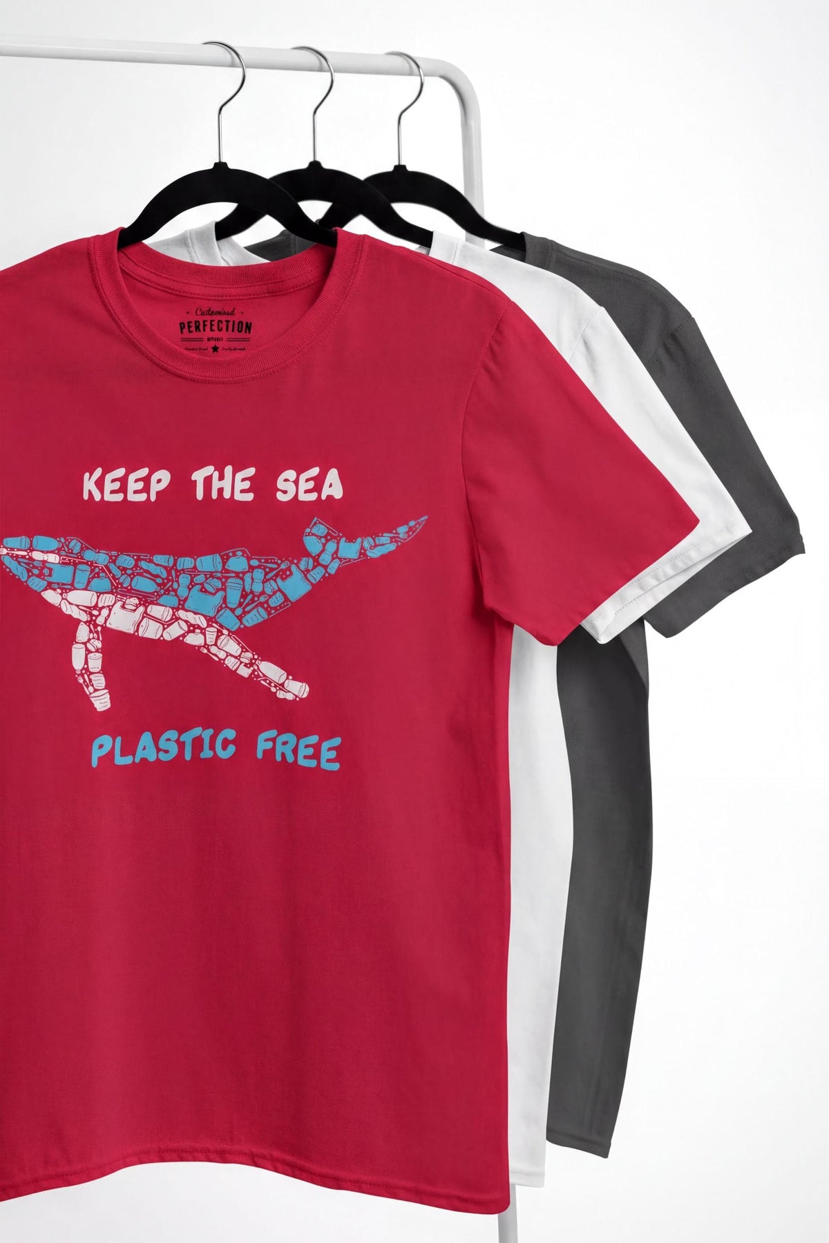 Comfort Colors® Whale Mosaic T-Shirt: Marine Pollution Awareness Design Tee