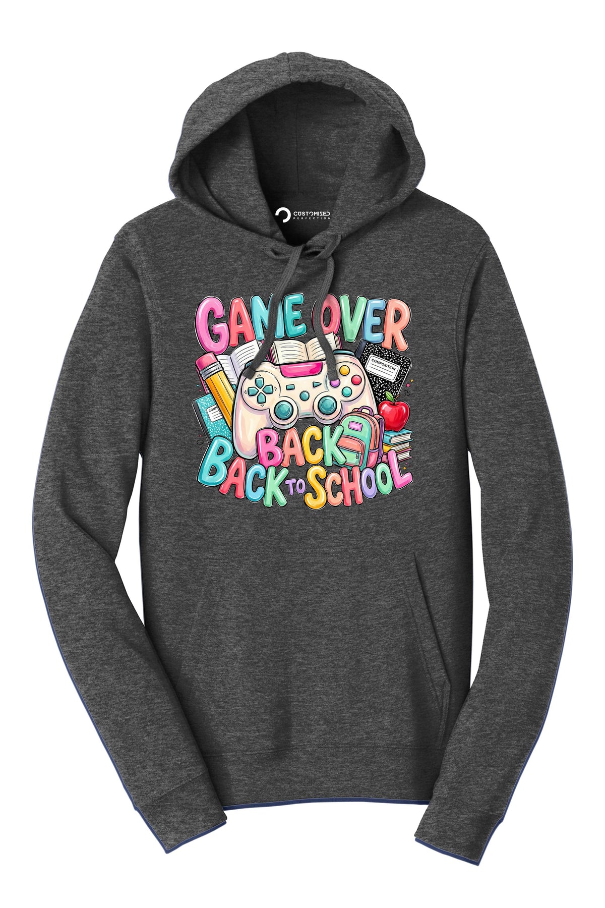 Game Over Back to School Gamer Shirt, Student Teacher First Day Tee, Gaming Graphic Gift