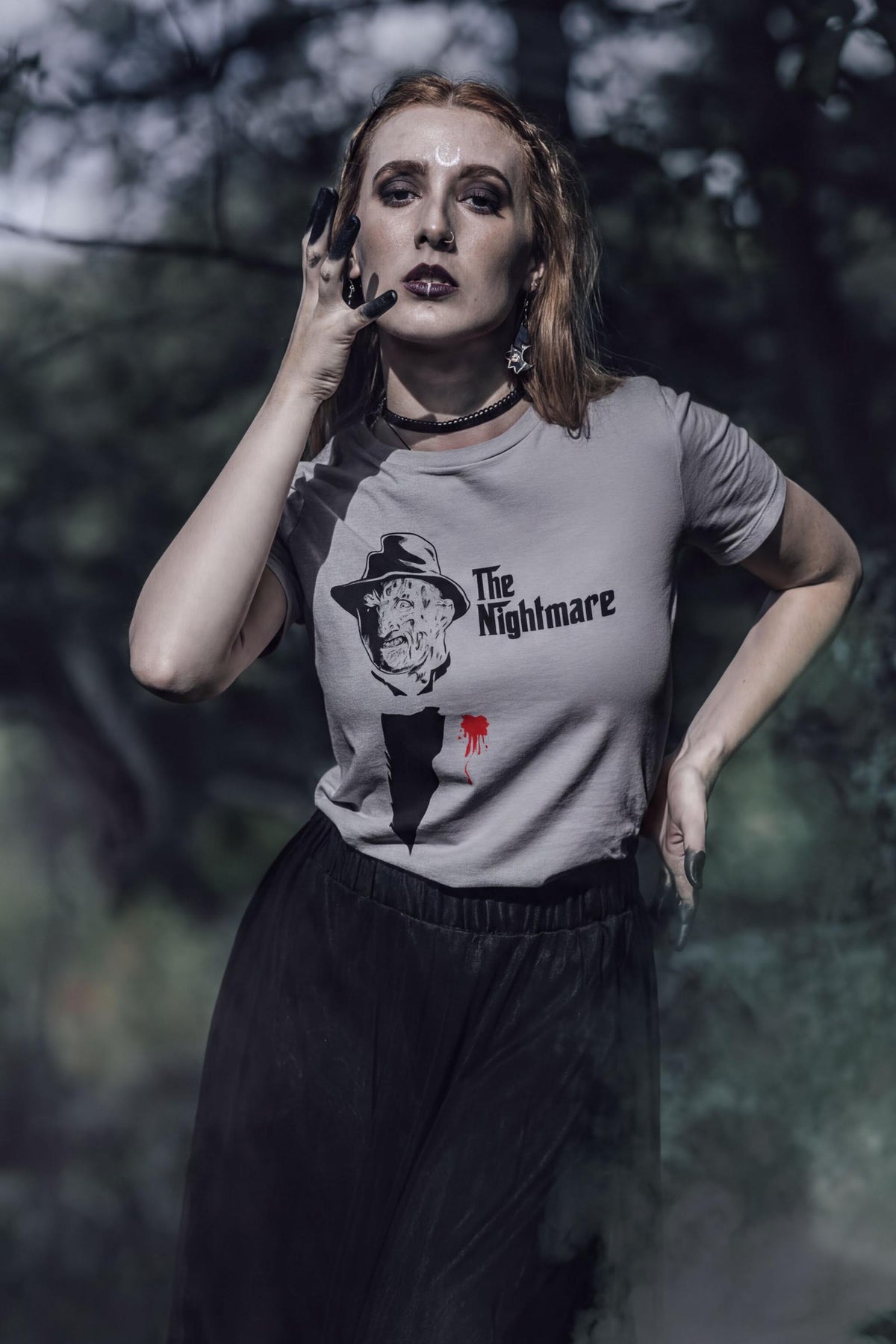 Scarred Villain Mob Boss Shirt, Dream Stalker Parody T-Shirt, Bloody Tuxedo Fedora Hoodie, Dark Comedy Horror Sweatshirt, Halloween Tee Gift