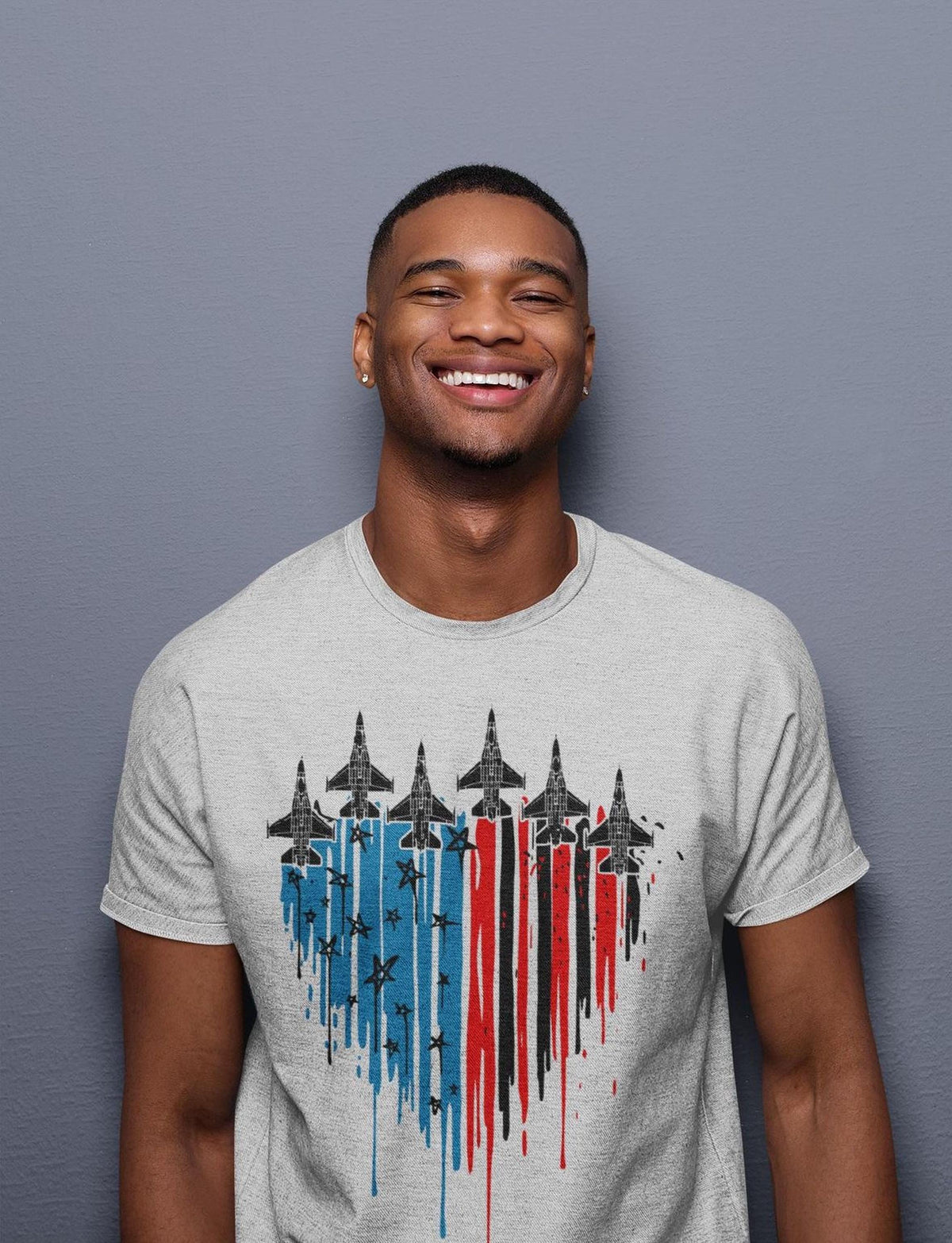 U.S. Air Force Flyover Shirt, 4th of July 250th Anniversary, Fighter Jets in Formation