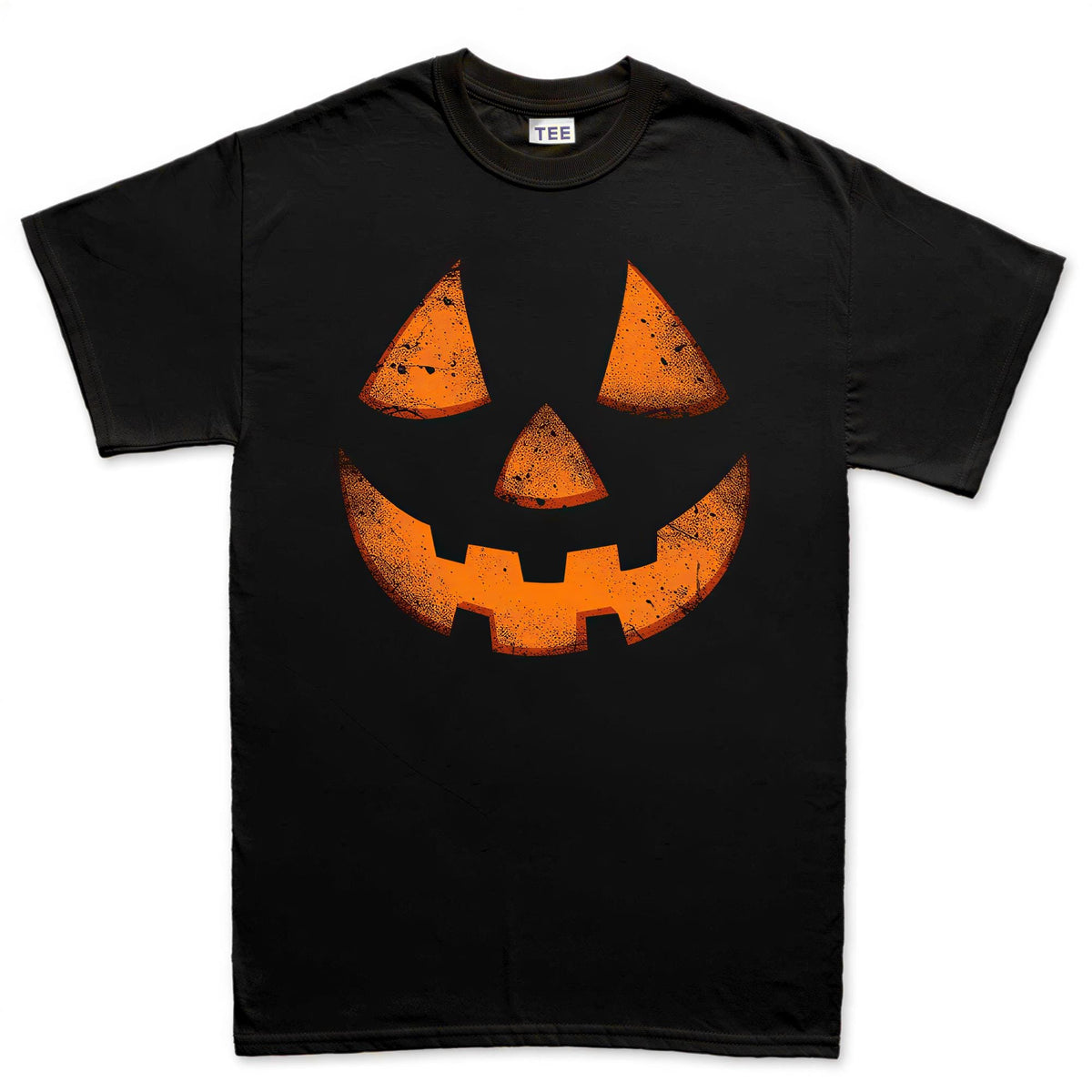Jack O Lantern Face Shirt, Distressed Pumpkin Face T-Shirt, Simple Halloween Hoodie, Orange Pumpkin Sweatshirt, Halloween Costume Tee Gift