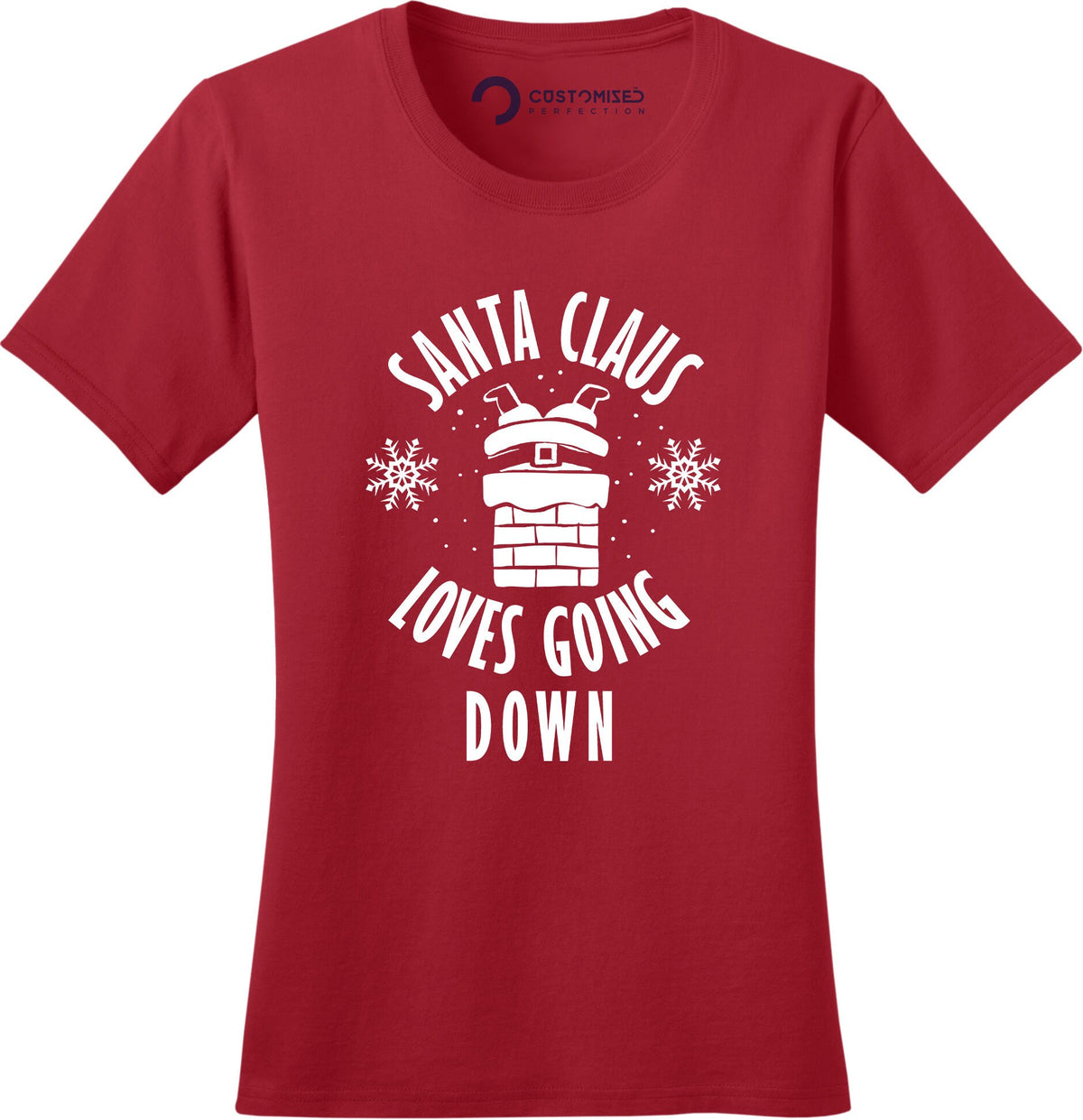 Funny Santa Loves Going Down Christmas Shirt, Rude Xmas Tee