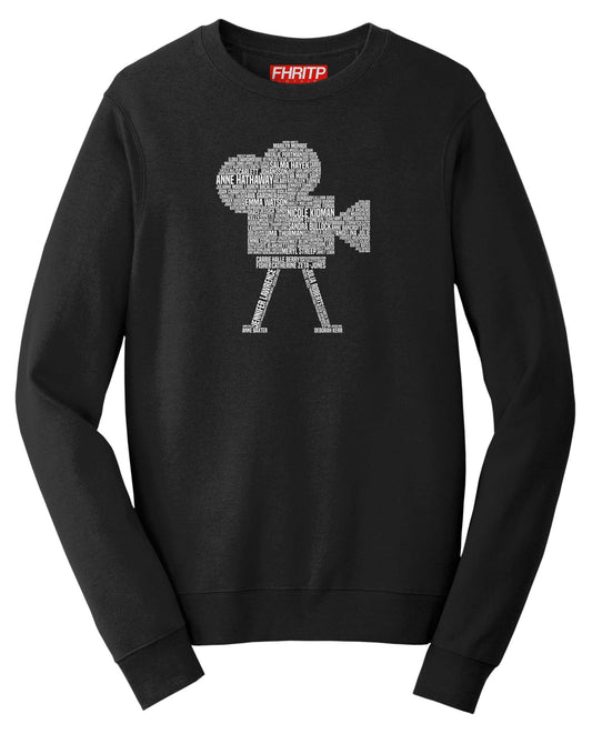 Movie Actress Film Star Legends Camera Tribute Sweatshirt