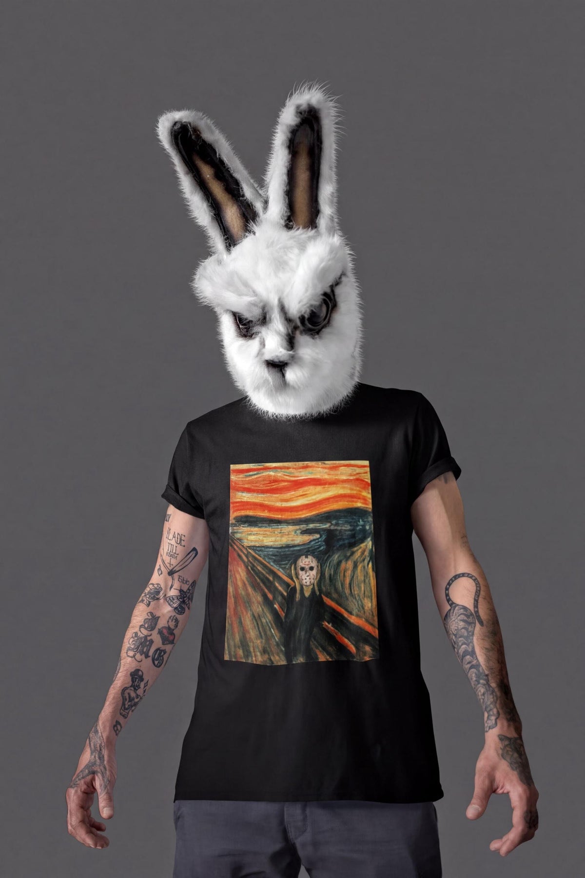 Comfort Colors® Halloween Scream Edvard Munch Shirt, Jason Mask Tee, Scary Costume Fall Autumn Top