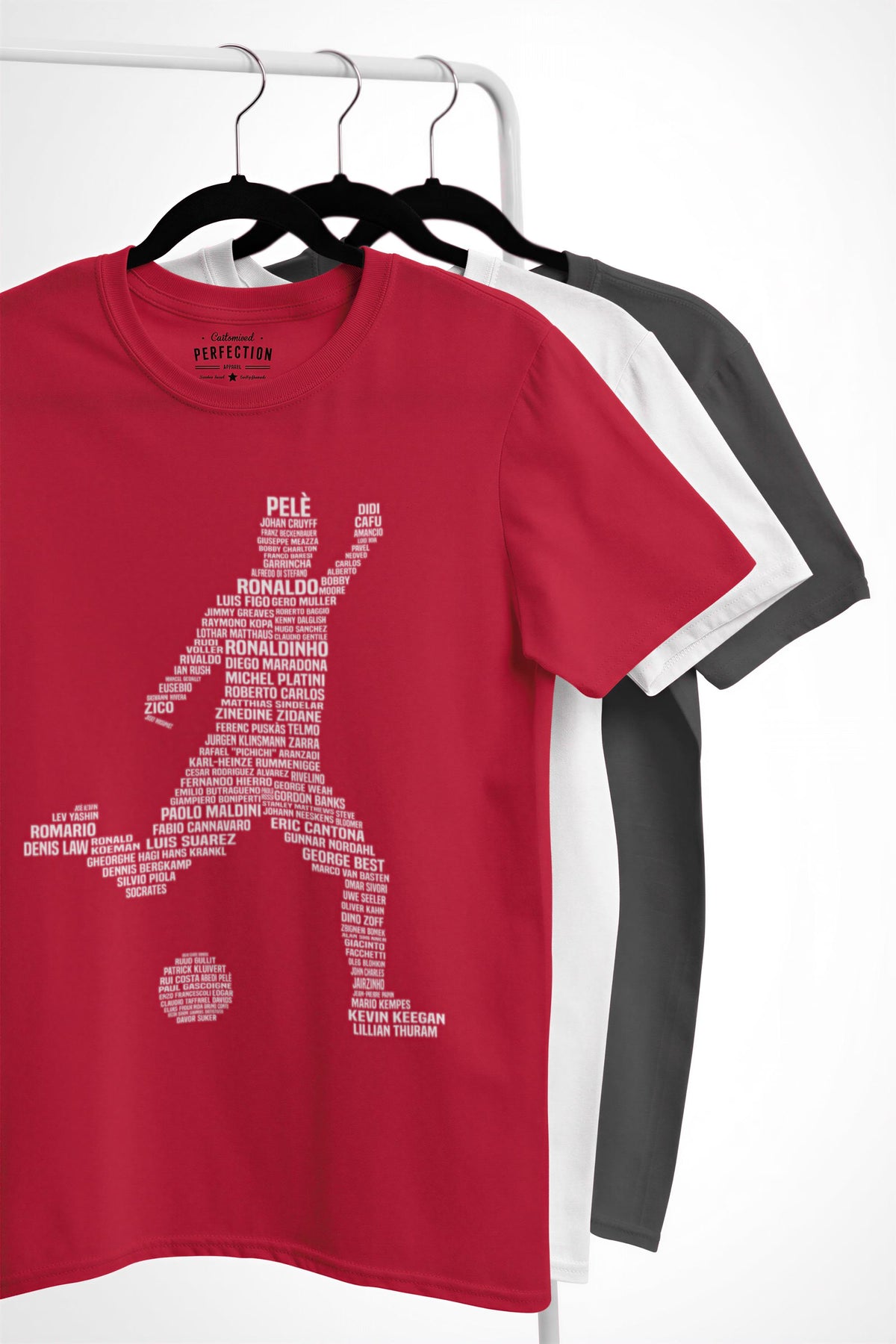 Comfort Colors® Soccer T-shirt, Football Player Legends Tribute Tee