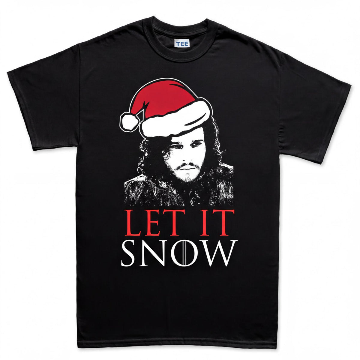 Let It Jon Snow GoT Shirt, Santa Christmas Party Tee, Knight of the Kingdom Tshirt