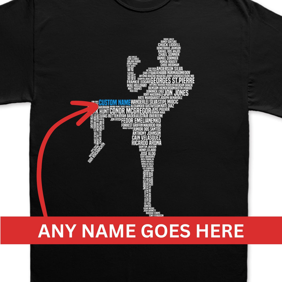 Custom MMA Shirt, MMA Fighter Gift, Customized MMA Gift, Mixed Martial Arts T-shirt, Mma Fighter Legends Tribute T shirt, Training Shirt