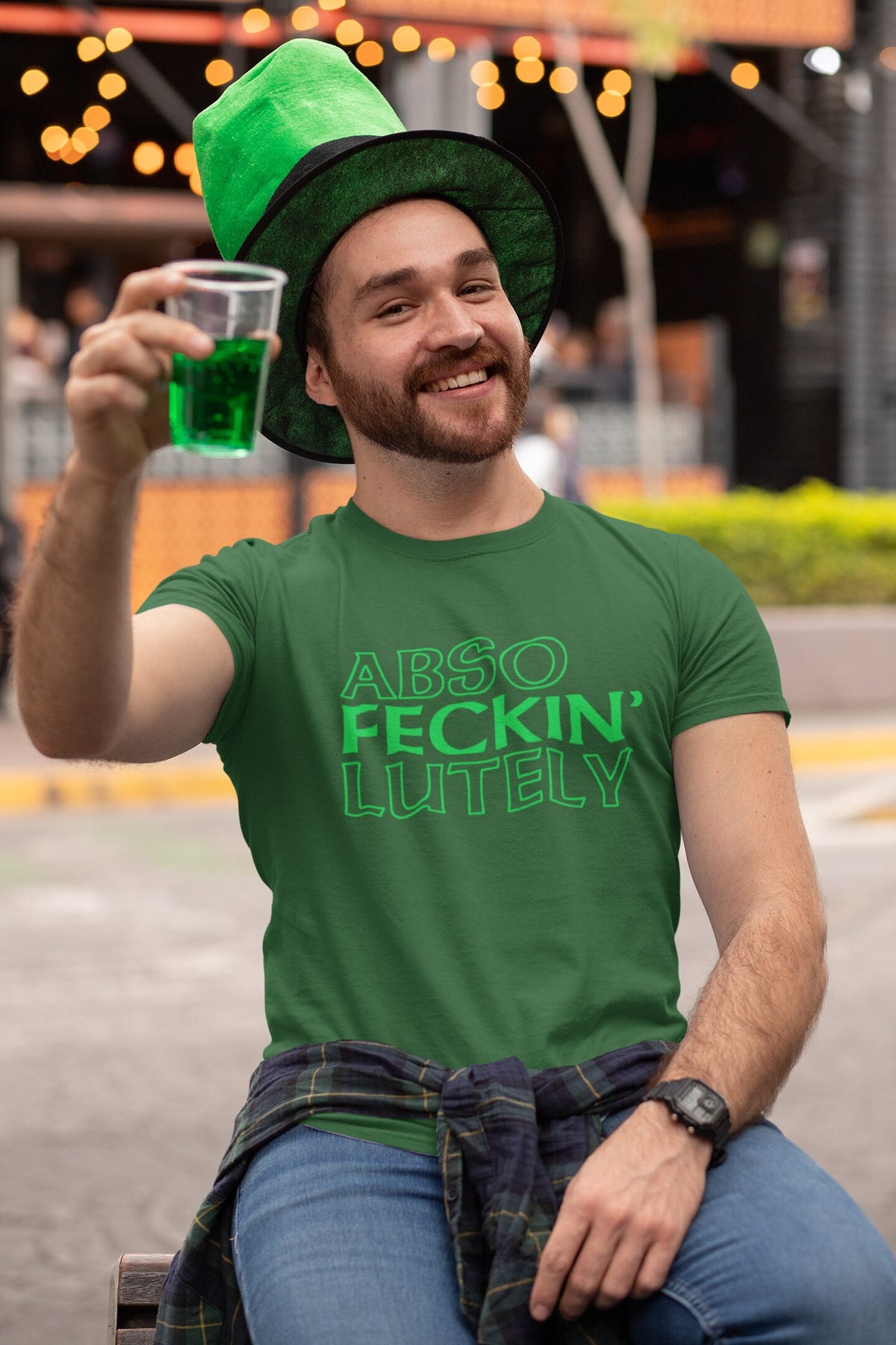 Funny Saint Patrick Shirt, Irish T-Shirt, 4 Leaf Clover T Shirt, Abso Fecking Lutely Tshirt, Saint Patrick Lucky Charm, Paddy Day Outfit