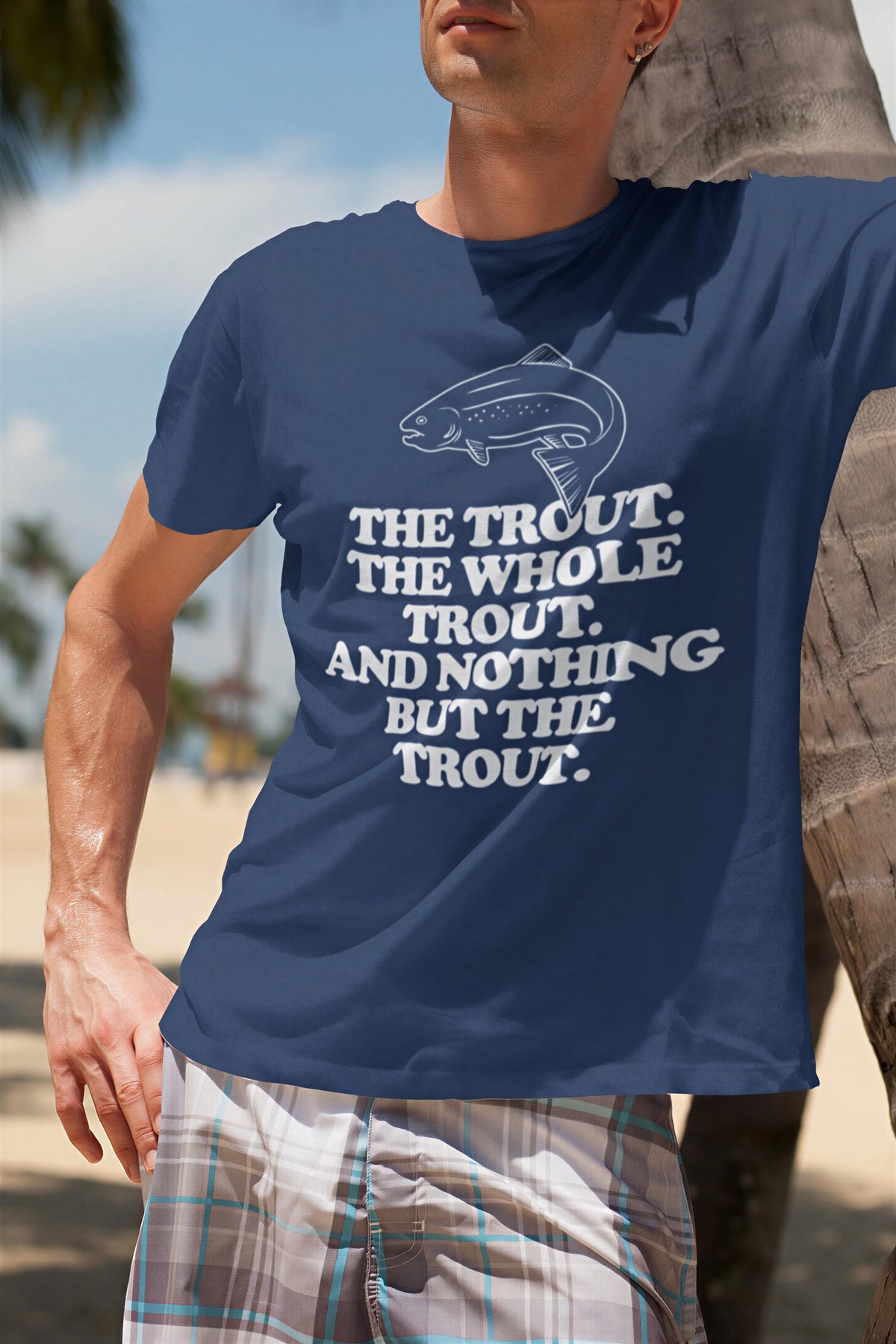 Funny Fishing T-Shirt: Humorous Trout Design for Anglers, Comfort Colors® Fishermen Gift Tee