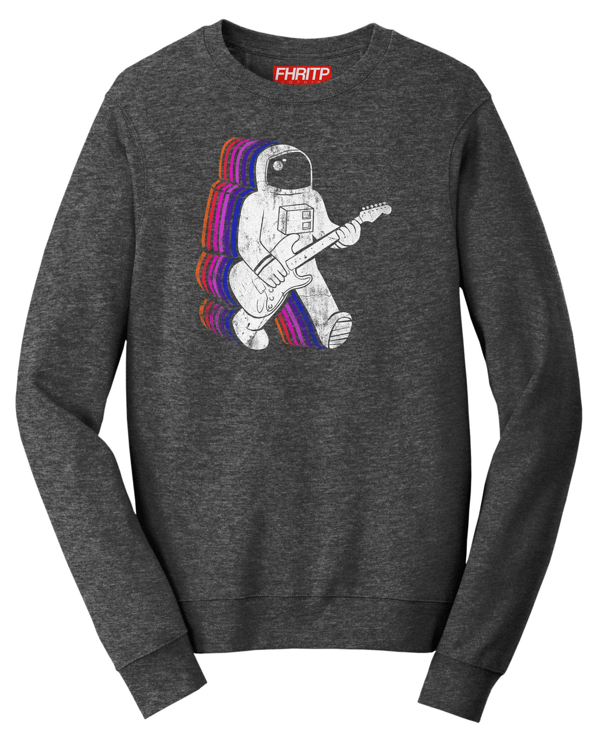 Rockalicious Funkalicious Guitar Astronaut Funny Spoof Sweatshirt