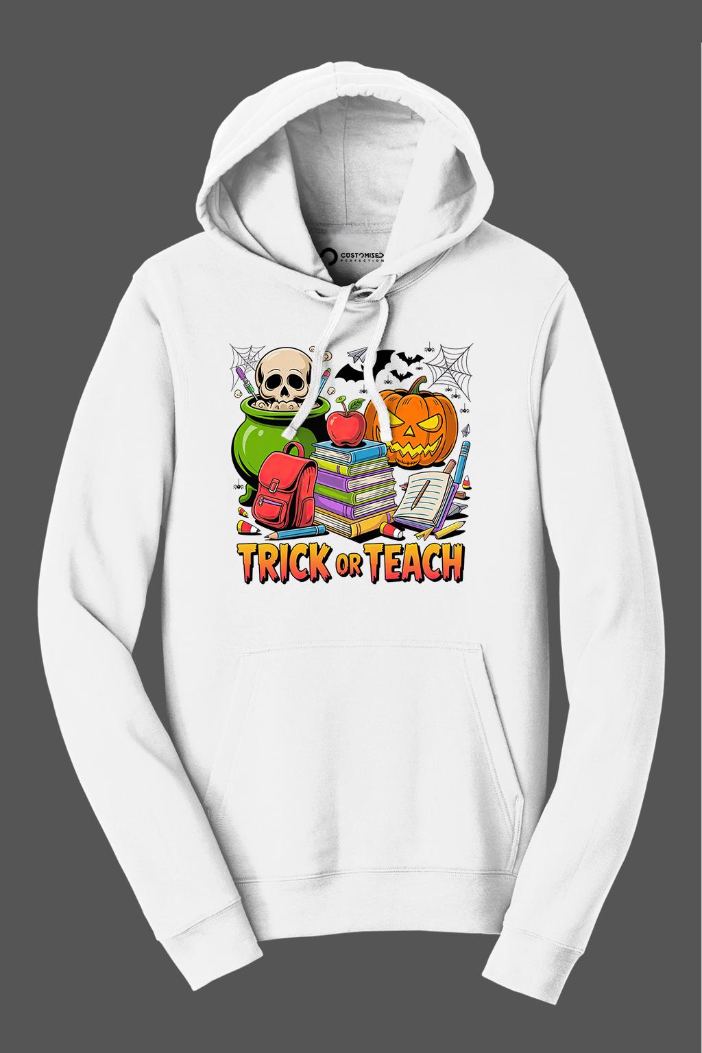 Trick Or Teach Shirt | Halloween Cauldron Hoodie | Funny Teacher Gift Idea T-shirt