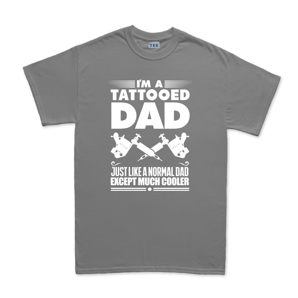 Tattoo Dad Father's Day Birthday Gift Mens T shirt Tee Top T-shirt - R743