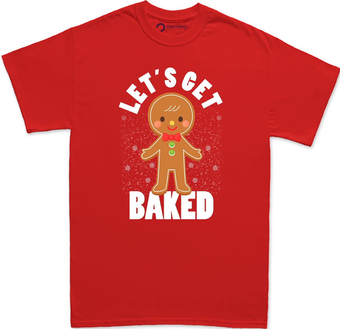 Funny Christmas Gingerbread Man Shirt, Gingerbread Family Funny Shirt, Funny Christmas Shirt, Xmas Holiday Shirt, Lets Get Baked Men's Shirt