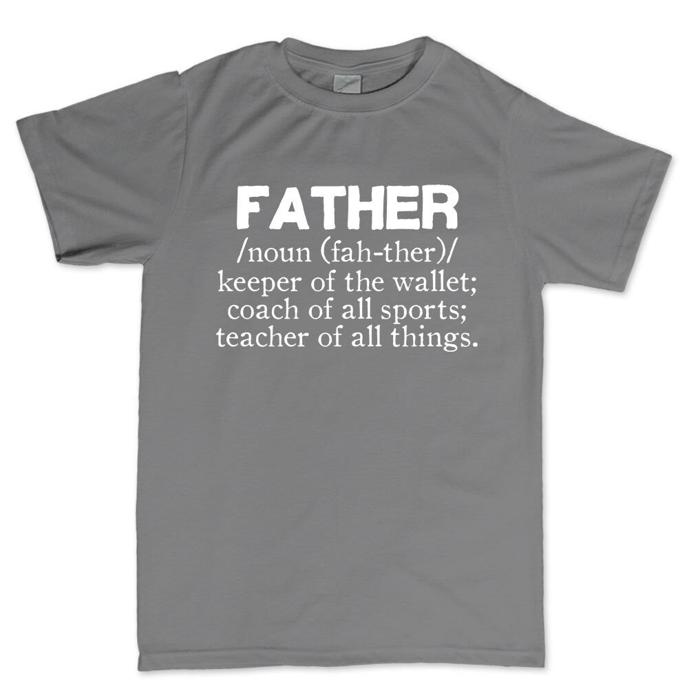 Definition of Father's Day Gift For Dad Daddy Papa Mens T shirt Tee Top T-shirt - R1794